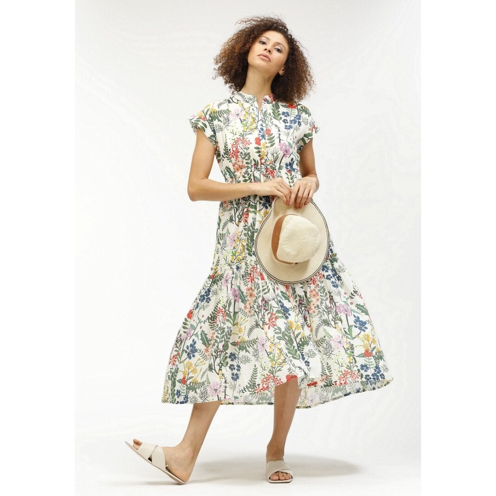 Ro's Garden Tuckernuck Mumi Midi Maxi Dress Women's XS Pamela Floral Cotton